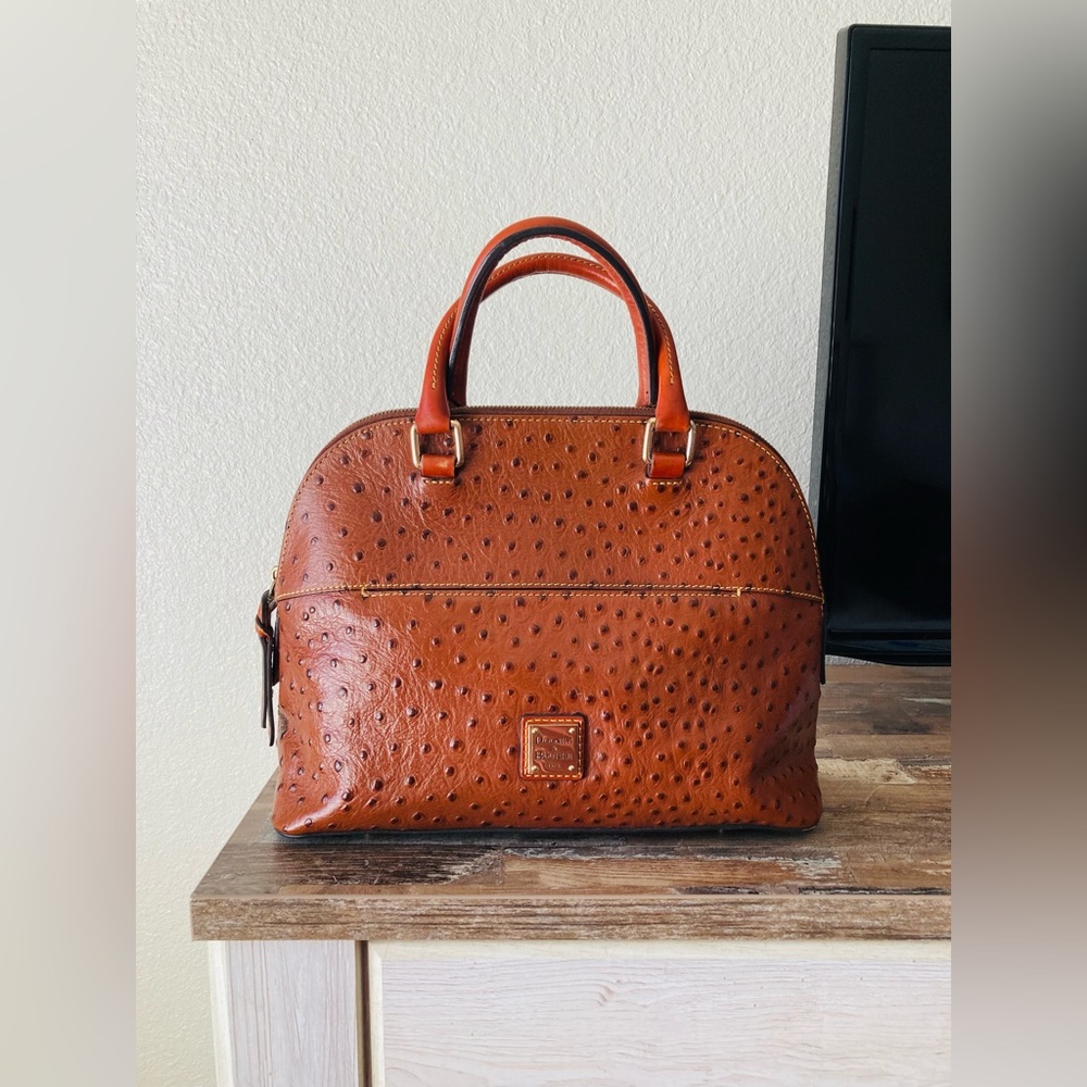 Dooney & Bourke Ostrich Domed Satchel
